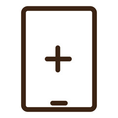 add tablet device new plus icon