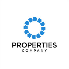 property company logo design vector