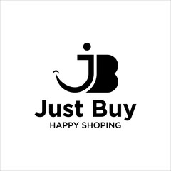 JB Letter With Smile Logo Design Template