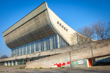 Abandoned Soviet Palace of Concerts and Sports in Vilnius, Lithuania