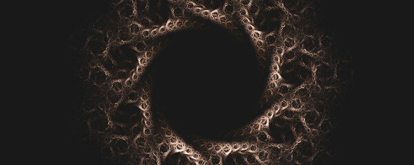 brown space hole abstract background