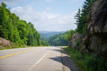 Road through Algonquin Provincial Park in the Summer, Ontario, Canada