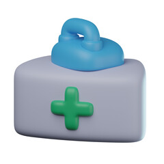 Fototapeta premium 3D Hospital Reception Illustration