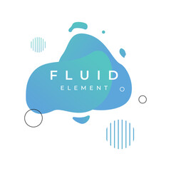 Creative design logo template abstract modern colorful geometric fluid splash element. Logos for businesses, banners, labels, posters and placards.