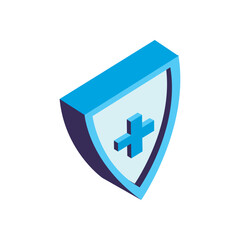 Obraz premium flat shield medical