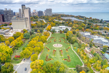 Chicago's Lincoln Park Conservatory in Autumn