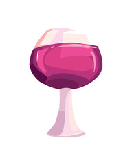 flat wine cup