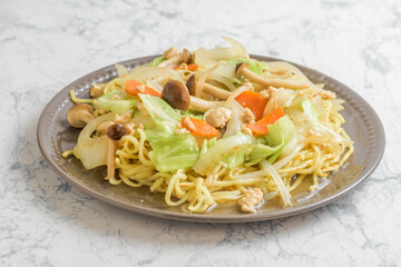 野菜の餡かけ焼きそば