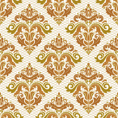 Fototapeta na wymiar Orient vector classic dotted pattern. Seamless abstract colored background with vintage elements. Orient pattern. Ornament for wallpapers and packaging