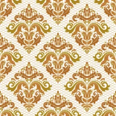Foto op Plexiglas Orient vector classic dotted pattern. Seamless abstract colored background with vintage elements. Orient pattern. Ornament for wallpapers and packaging © Fine Art Studio