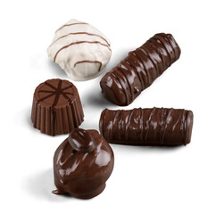 Assorted Dark, Milk and White Chocolate Candies , Pralines , Truffles