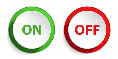 On and off button set