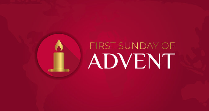 First Sunday of Advent Background Illustration Design