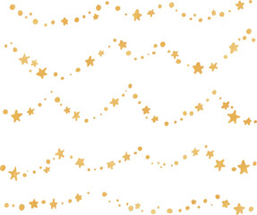 水彩画。水彩タッチの電飾イルミネーション。キラキラした電飾装飾。クリスマスの飾りフレーム。Watercolor painting. Watercolor touch electric illumination. Sparkling electric decoration. Christmas decoration frame.