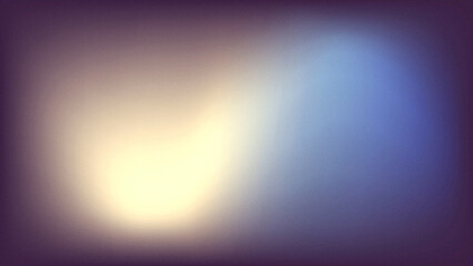 Abstract gradient background with grainy texture. White and blue light on dark background.