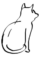 The illustrations and clipart. Vector image. Cartoon view, kids drawing in white background.