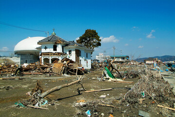 ＜地震＞東日本大震災、石巻2011年4月1日