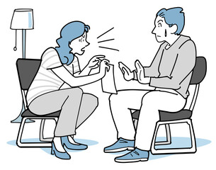 会話、打ち明け話