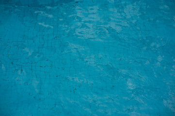 Clear water in the swimming pool, clear water with chlorine.