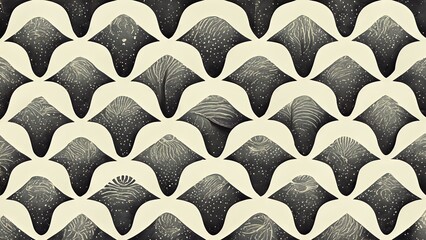 black and white seamless pattern