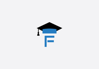 Naklejka premium Educational sign and graduation cap logo design image study cap logo and education logo design