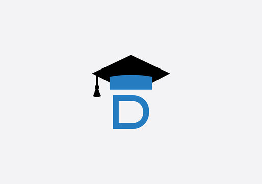 Educational sign and graduation cap logo design image study cap logo and education logo design