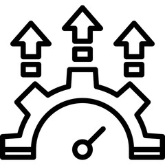 Optimization outline icon