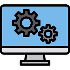 SEO filled outline icon