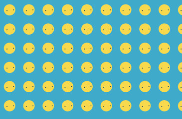 seamless pattern with yellow and white dots