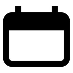 Icon Calendar With Style Glyph