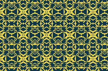 Blue and Yellow seamless pattern 