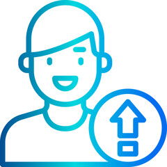 Upload outline icon