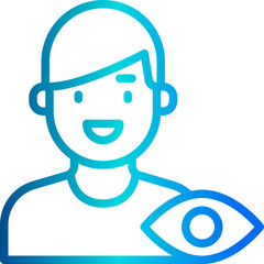 Vision outline icon