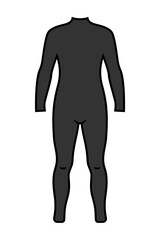 Wetsuit pictogram vector Illustration on a white background.