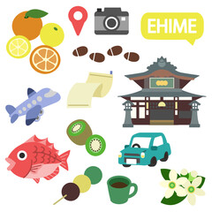 愛媛のアイコン　線無し