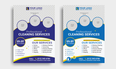 house cleaning services flyer