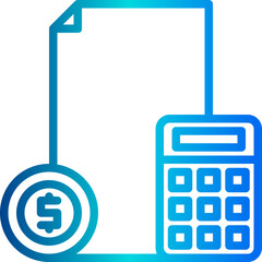 Calculation outline icon