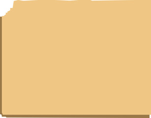 old sheet of paper with rope