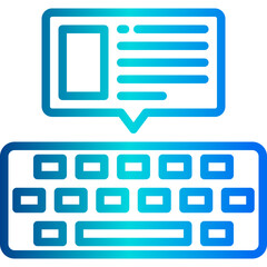 Writing outline icon