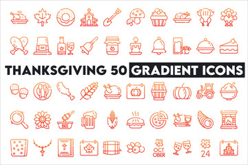 Thanksgiving Icon Pack Gradient