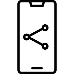 Smartphone outline icon