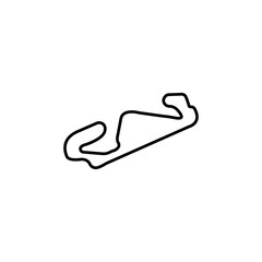 circuit icon for racing