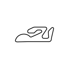 circuit icon for racing