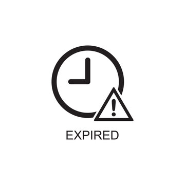 expired icon , schedule icon vector