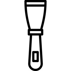 Putty knifestructure outline icon