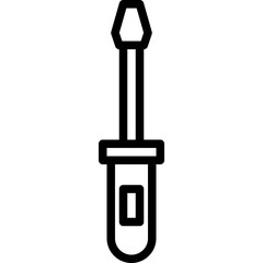 Screwdriverstructure outline icon