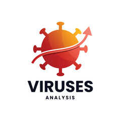 Virus logo illustration icon template