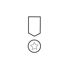 medal icon, simple desain