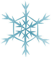 Snowflake christmas Happy New Year painting decoration element