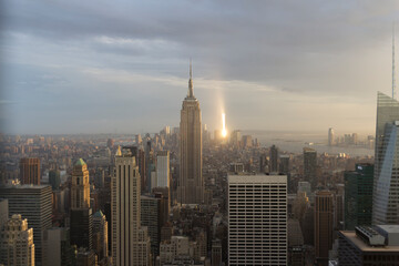 Obraz na płótnie Canvas Sunset on New-York